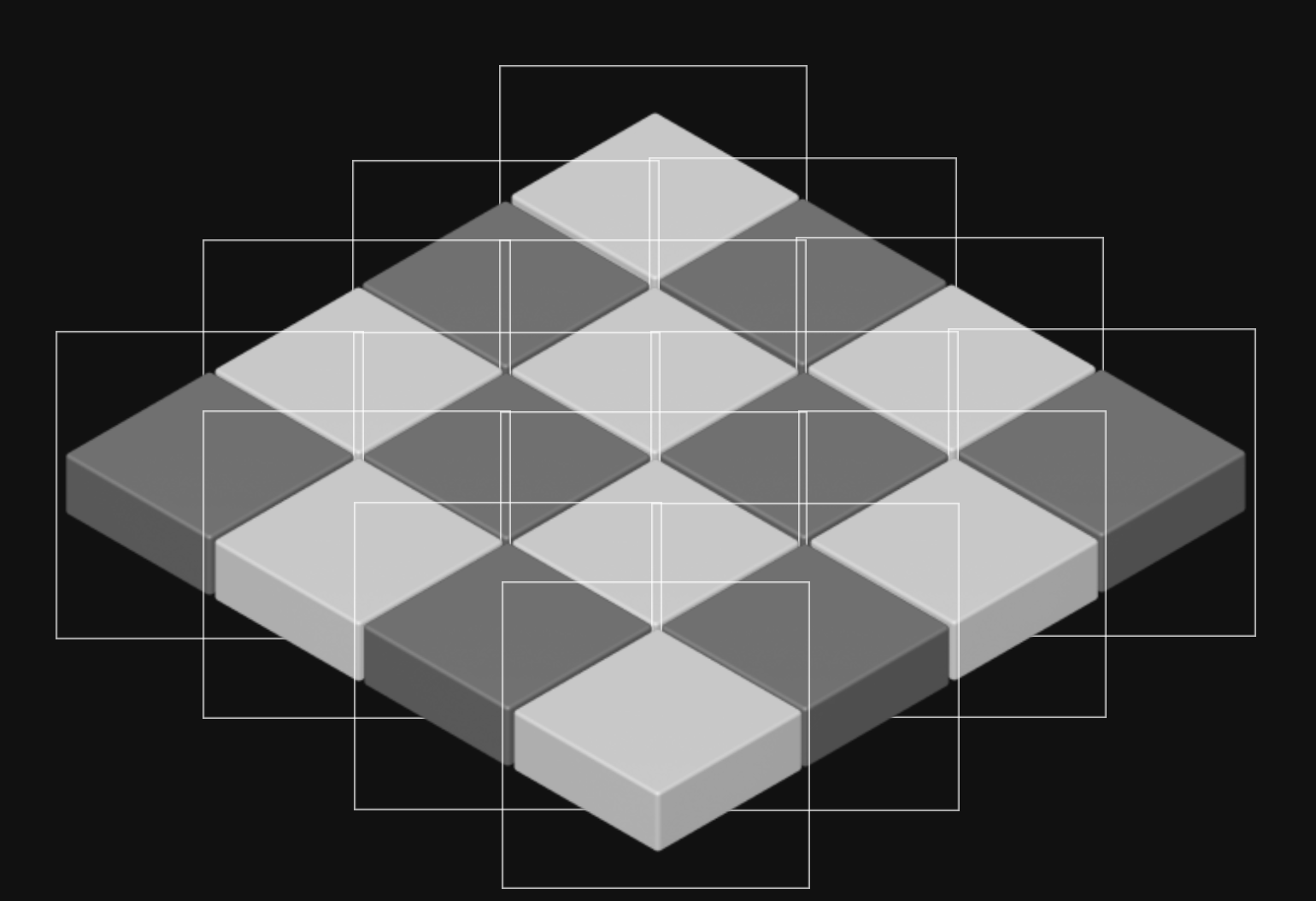 Tiles overlapping eachother