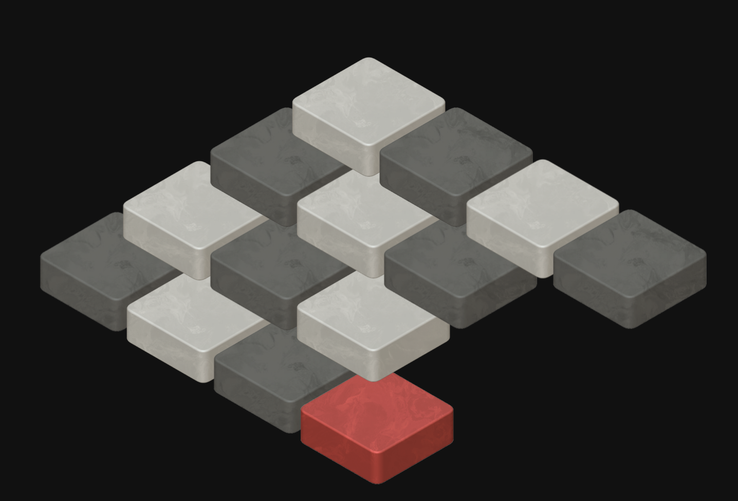 Tiles overlapping eachother